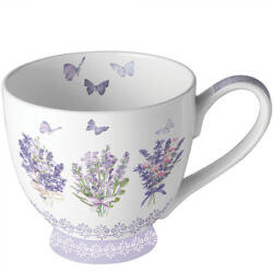Ambiente Levendula virágos porcelán bögre 450ml Lovely lavender