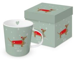 PPD Karácsonyi mintás porcelán bögre 400ml dobozban, Winter Story