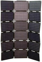 Selection P2r Hajtható napelem töltő akkumulátorhoz, Leader Fox csatlakozóval és USB-s okostel fekete