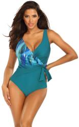 Self Collection Puerto Rico 3 egyrészes fürdőruha, zöld-kék, XL