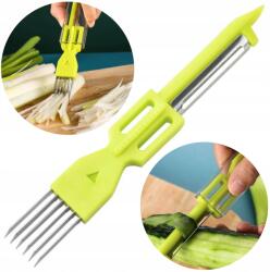  Többélű Metélőhagyma Szeletelő Kés Hámozó Fedéllel Reszelő 116 (ODW001)