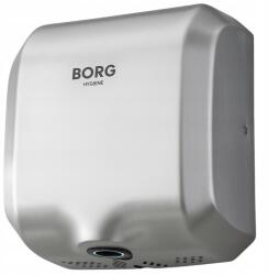 BORG Hygiene Kézszárító Acél Ezüst Erős 360 km/h Borg Zonda 1800W Hepa Ce Pzh (001751)