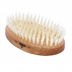 Kent MG3 - Pure White Bristle Oval Beechwood Brush (382375472)