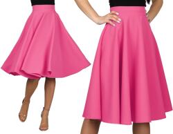 Aga i Patrycja XXL MIDI Rózsaszín térd alá érő szoknya, teljes kör alakú (0101014413)