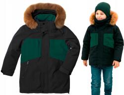  Téli kabát fekete síeléshez meleg zöld szintetikus pehely 4 116 (MI-05A)