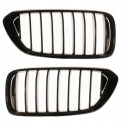 AutoDor Bmw 6 (G32) Vese Fekete Rácsos Lökhárító Grill Szett Bal Jobb