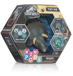 Wow! Stuff WOW! Pods - Dino Triceratrops si cu Efecte Sonore (JUR-1023-07) Figurina