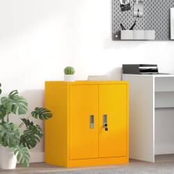 vidaXL Шкаф за съхранение Горчично жълто 60 x 40 x 70 см Стомана (891721)