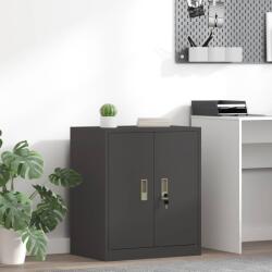 vidaXL Шкаф за съхранение Черен 60 x 40 x 70 см Стомана (891718)