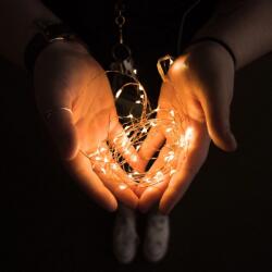 Family Collection LED fényfüzér - 10 db melegfehér LED - 1 m - 2 x AA, 58043B