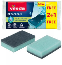 Vileda Pro Clean mosogató szivacs 2+1 db-os (DA503XSZBA4023103256682)