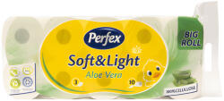 Perfex Soft&Light Aloe Vera WC papír - 3 rétegű, 10 tekercs (DA503XSZPE5999860406938)