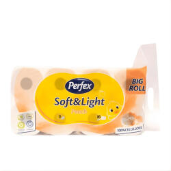 Perfex Soft&Light barack illatú WC papír - 3 rétegű, 16 tekercs (DA503XSZPE8606034950148)