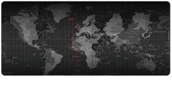 Original Deals nagy professzionális gumi egérpad, gaming kompatibilis, univerzális laptophoz, PC világtérkép, 90 x 40 cm (21SSK0481)
