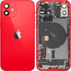 Apple Piese si componente Capac Baterie Apple iPhone 12, Cu Carcasa Mijloc, Full Parts, Rosu, Swap (cb/369174/fullp/sw) - vexio