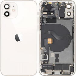 Apple Piese si componente Capac Baterie Apple iPhone 12, Cu Carcasa Mijloc, Full Parts, Alb, Swap (cb/369170/fullp/sw) - vexio