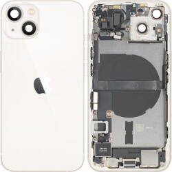 Apple Piese si componente Capac Baterie Apple iPhone 13, Cu Carcasa Mijloc, Full Parts, Alb (Starlight), Swap (cb/369188/fullp/sw) - vexio