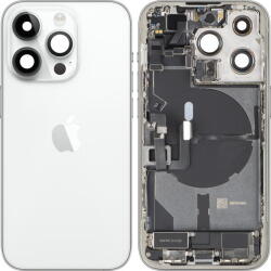 Apple Piese si componente Capac Baterie Apple iPhone 14 Pro, Cu Carcasa Mijloc, Full Parts, Argintiu, Swap (cb/369202/fullp/sw) - vexio