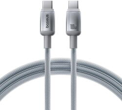 Baseus Cablu de Date, USB-C la USB-C, 100W, 1m - Discolor (E0420702) - Silver (E0420702) - vexio