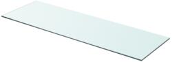  2 db átlátszó üveg paneles polc 80 x 25 cm
