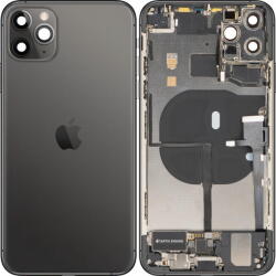 Apple Piese si componente Capac Baterie Apple iPhone 11 Pro Max, Cu Carcasa Mijloc, Full Parts, Negru (Space Gray), Swap (cb/369162/fullp/sw) - pcone