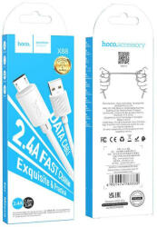 hoco. kábel USB-Micro 2, 4A Gratified X88 fehér (PT6931474783332)