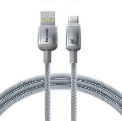 Baseus Cablu de Date, USB-A la USB-C, 100W, 2m - Discolor (E0420803) - Silver (E0420803)