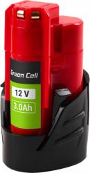 Green Cell Kéziszerszám Akkumulátor Milwaukee M12 12 V 3Ah M12 B3 4932451388 PTML12 V3 (PTML12V3) (PTML12V3)