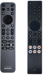 GENERAL TCL RC833A FMB1, G0401-000263, TV C6K, C7K, C71K, C8K - fémházas háttérvilágítással távirányító duplikátum