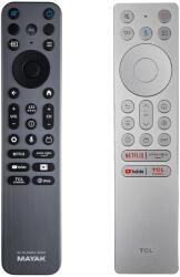 GENERAL TCL 55C855, 65C855, 75C855, 85C855, 85X955, 98X955, 115X955 max - fémházas háttérvilágítással távirányító duplikátum