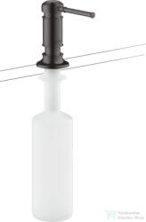 Hansgrohe Axor Montreux folyékony szappan és mosogatószer adagoló, szálcsiszolt fekete króm 42018340 (42018340)