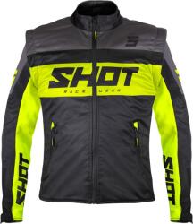 Shot Softshell Lite Softshell kabát fekete-fluo sárga - motozem - 61 100 Ft