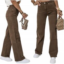 Goodies Divatos Rylee Farmernadrág Széles Szárú! Csokoládészínű 42/XL