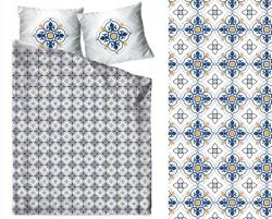 Greno Szatén ágyneműhuzat garnitúra 220x200 cm, sárga, sötétkék, fehér színű, Gold Line (satyna bawełniana)