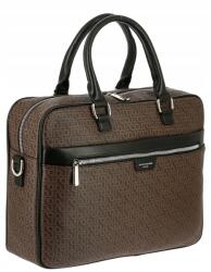 David Jones Férfi aktatáska táska tágas 14 hüvelykes laptophoz barna