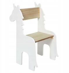 Intesi Unicorn gyerek szék, fehér/natúr (5902385795135)