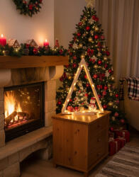  Hazai minimalista karácsonyfa polc/ polcdísz talppal 59x45x10 (769243)