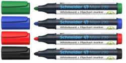Schneider Maxx 290 fehértáblára való marker, eredeti, 4 db-os készlet