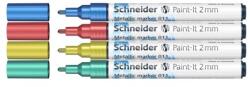 Schneider Paint-It 011 Metallic marker, 4 db-os készlet, hegy 2 mm