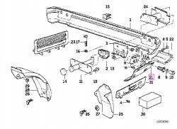 BMW OE Bmw E34 Hőszigetelés Eredeti 51488149257 Új