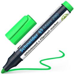 Schneider Maxx 290 fehértáblára való marker, világoszöld