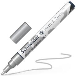 Schneider Paint-It 060 króm metál marker, 2 mm-es hegy - ezüst