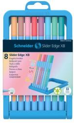 Schneider Slider Edge XB pasztellszínű golyóstoll - 8 darabos készlet