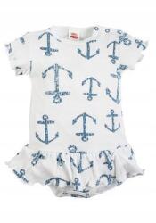 Makoma Blue Sea rövid ujjú ruha Makoma fehér pamut