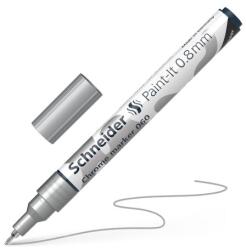 Schneider Paint-It 060 króm metál marker, 0, 8 mm-es hegy - ezüst