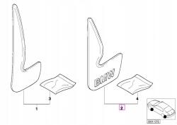 BMW OE Bmw E30 hátsó lengőkar Eredeti 72601906956 Új