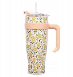 Intesi Miami Floral termo bögre, sárga (5905896145772)