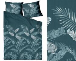 Greno Szatén ágyneműhuzat 140x200 Misty Jungle C. d. türkiz (20156)