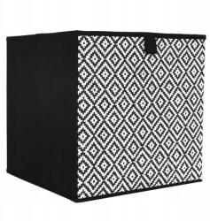 Intesi Doboz polchoz 30x30cm Braid fekete (5905896113351)