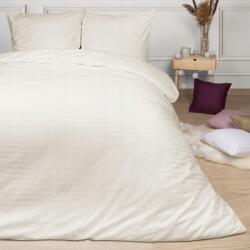 Darymex Szatén ágyneműhuzat 160x200 krém csíkos egyszínű Cizgili damaszt (cizgili)